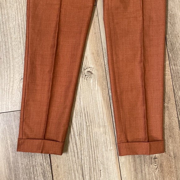 Like New The Limited Drew Fot Rust Colored Capri Dress Pants Size 0 - Picture 3 of 6